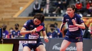 【Tリーグ】九州アスティーダ、カットマンコンビの活躍で3位浮上　男子は張本初登場