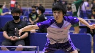 明治大・山本歩、男子単1位通過　女子単は明誠高・山﨑がV＜卓球・全日本島根県予選＞