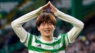 古橋亨梧、完璧トラップのEL初ゴールに英紙称賛「GKはどうにもできない」「トドメだ」