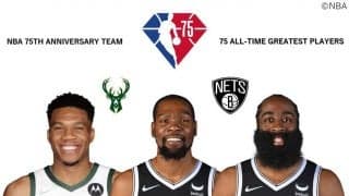 ヤニス、KD、ハーデンらがNBA75周年記念チーム入り