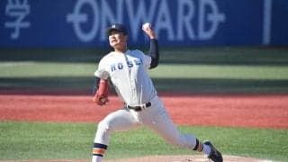 【大学野球】燕1位の法大・山下が9回無四球零封　「意識した」鷹2位の慶大・正木を無安打に封じる