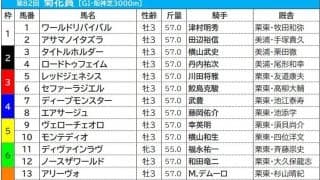 【菊花賞／枠順】ステラヴェローチェの7枠は阪神開催でマイナス材料　注目は最多4勝の「8枠」