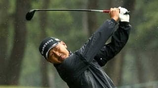 7位後退の岩田寛「ツイている」　首位・松山英樹とは4打差で「かじりついている感じ」