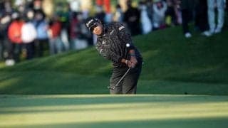 松山英樹、風にも負けず米7勝目王手　日本の観衆が力「いいプレーすればチャンスある」