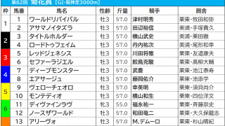 【菊花賞／前売りオッズ】3連単は“万馬券”がズラリ、前日は単勝4.1倍でステラヴェローチェが1番人気