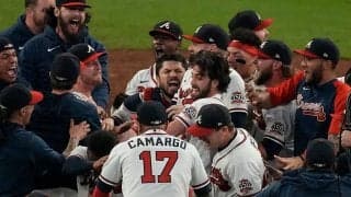 【MLB 優勝決定S】ブレーブス、22年ぶりWS進出　V弾のロサリオは松井秀喜らに並ぶシリーズ最多14安打