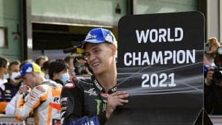 【モトＧＰ】ヤマハのクアルタラロがシリーズチャンピオンを獲得「フランス人として初めてモトＧＰを制覇できてうれしい」