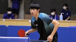 作新学院高・加藤渉、一般の部で3種目出場へ＜卓球・全日本栃木県予選＞