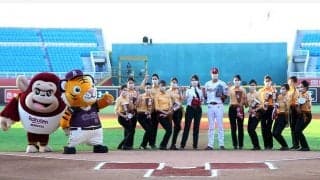 「日台間の相互往来回復に」　台湾プロ野球でコロナ禍後初の日本各自治体の物産展開催