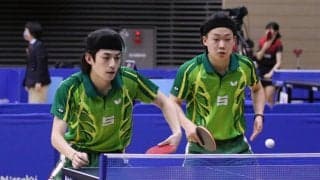 専修大・蛭田/月舘ペア、ベスト32進出　男子ダブルス2回戦結果＜卓球・全日学＞