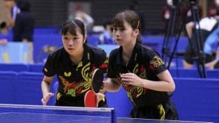 淑徳大・田中/池田ペアがフルゲームで関大ペア下す　女子ダブルス1回戦結果＜卓球・全日学＞