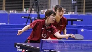 早稲田対決は岩越/笹尾ペアに軍配　女子ダブルス決勝は早稲田vs専修＜卓球・全日学＞