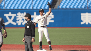 序盤の集中打で逆転勝利　優勝に逆王手をかける／慶大１回戦速報