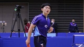 中大・小野寺、白熱の攻防制してベスト8入り　男子シングルス5回戦結果＜卓球・全日学＞