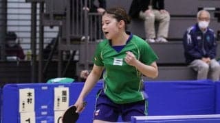専大・木村香純、熱戦制して決勝進出　初優勝で有終の美を飾れるか＜卓球・全日学＞