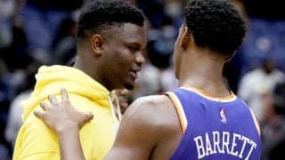 RJ・バレットが元同僚・ザイオンを気遣う「コートに戻ってくるのが待ち遠しい」