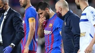 バルセロナに痛手…アグエロが心臓の治療のため3カ月の離脱に