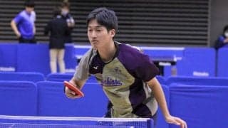 同志社大・亀田、単複で全日本出場　ジュニアでは進学校の選手も通過＜卓球・全日本奈良県予選＞