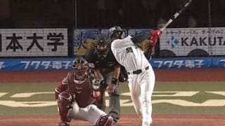 画面から消えていく“豪快バット投げ”　ロッテ助っ人の一発は米も魅了「気に入った」