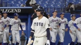 [硬式野球]佐々木主将最後は三振も笑顔　両親が見守った引退試合