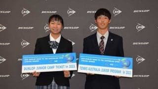 「DUNLOP ROAD TO THE AUSTRALIAN OPEN JUNIOR SERIES IN YOKKAICHI」2020年優勝者への目録授与式が開催される