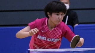 聖和学園高1年・阿久根みこ、一般女子シングルス・ダブルスで通過＜卓球・全日本宮城県予選＞