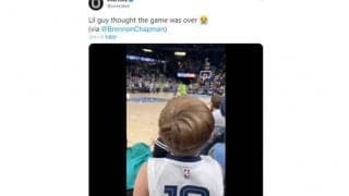 【NBA】勝利確信の8歳少年ファンに悲劇　撮られていた“悲しい背中”に米同情「心が痛むよ」