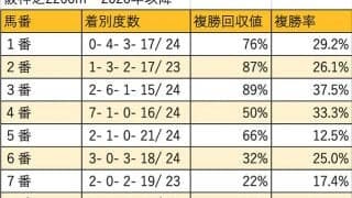 【エリザベス女王杯 枠順データ分析】昨年は外枠勢が上位独占。外枠でもチャンス十分