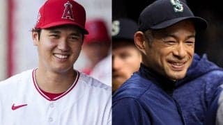 【MLB】大谷翔平＆イチローの“共演”が「めちゃくちゃかっこ良い」　投手見据える視線に興奮