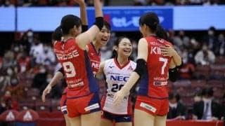 Vリーグの試合結果一覧と順位（V1男女・11月12日・13日）