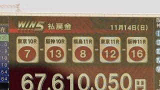 WIN5は6000万超えの大波乱