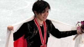 宇野昌磨、エキシビション裏側の日韓カナダ3ショットに海外虜「かわい子ちゃんたち」