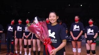 NECの井上がV通算230試合出場を達成