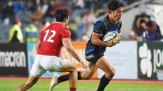 ラグビー日本代表、苦戦に見えた光明　デビュー戦初トライ、24歳中野が示した可能性
