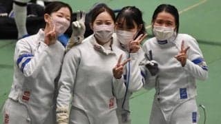 【フェンシング部】 女子エペが全国４強