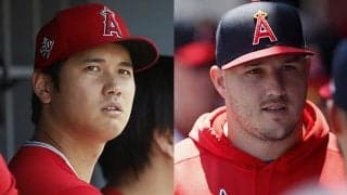 【MLB】トラウトが大谷翔平の肩を抱き…　最強コンビの“後ろ姿”が「熱すぎる」