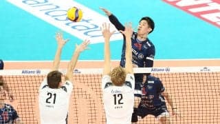 ミラノの石川祐希　連敗をストップ