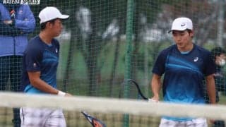 男子は高畑と渡部、女子は吉岡がシングルスで準決勝進出　男子ダブルスはベスト４のうちの３組を早大ペアが独占