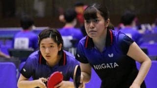 新潟大・板花、専修大・石山が3種目通過＜卓球・全日本新潟県予選＞