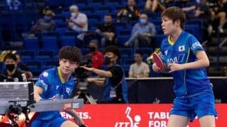合言葉は「大丈夫」初ペアリングの宇田・芝田、初戦を辛勝＜世界卓球2021＞