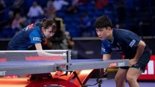 張本智和/早田ひなペア、フルゲームで同士打ちを制す＜世界卓球2021＞