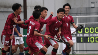 慶大に屈す‥後半の猛攻及ばず