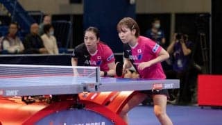 平野/石川ペア、ストレート勝利でベスト8　中国ペアの待つ準々決勝に進む＜世界卓球2021＞