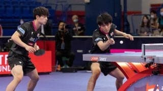 宇田/戸上ペア、ラリーで主導権握る　張本/森薗ペアとの激闘を制しベスト8入り＜世界卓球2021＞