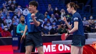 張本「勝つために今できる100%を」　早田との混合複で準々決勝に臨む＜世界卓球2021＞