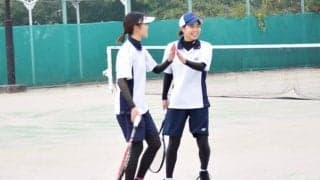 【ソフトテニス部女子】　価値ある２勝でリーグ戦４位