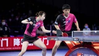 張本/早田ペア、インドペアの変化に対応し勝利　ベスト4入りを決める＜世界卓球2021＞