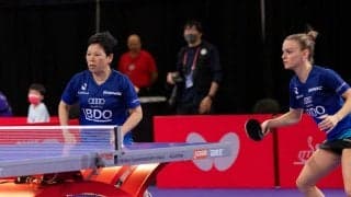 デヌッテ/倪夏蓮ペアが女子複でベスト4入り　倪夏蓮は史上最年長のメダル獲得＜世界卓球2021＞