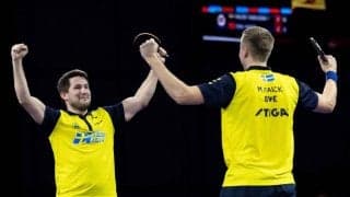 ファルク/カールソンペア、中国ペアをフルゲームの末破る大金星＜世界卓球2021＞