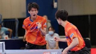 宇田/戸上ペア、男子複でベスト4入り　メダル獲得も「中国以外には負けたくない」＜世界卓球2021＞